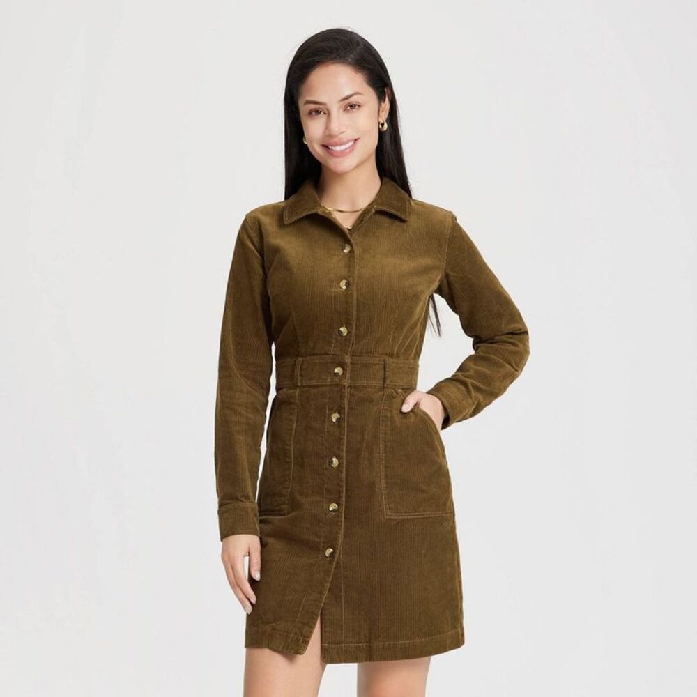 Universal Thread Brown Corduroy Dress